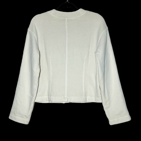 NWT Madewell Darted Button Front Cardigan Sweatshirt in Parchment, Size Small - Picture 7 of 14